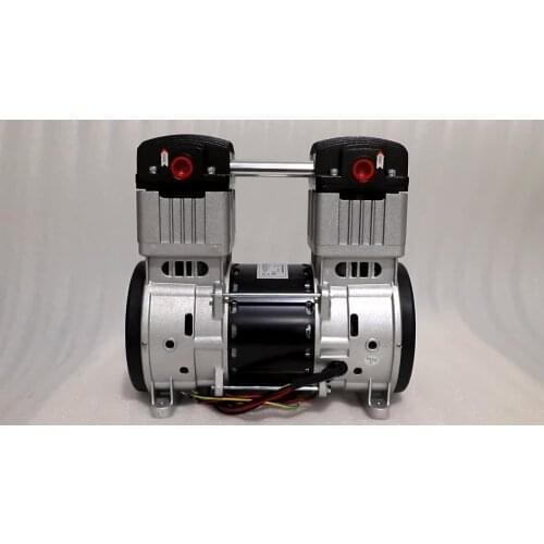 Silent 110v ac small piston pump oil-free 2 cylinder air compressor pump for sale