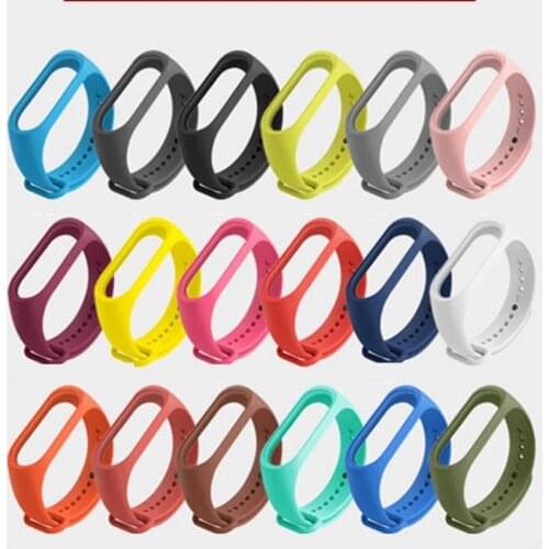 Bracelet for Xiaomi Mi Band 3 4 Sport Strap Watch Silicone Wrist Strap for Xiaomi Mi Band 3 4 Miband 4 3 Strap Replace