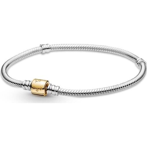 Simple Fashion Foundation Round Buckle Bracelet Glossy Copper Multi-snake Bone Chain Multi-ringed Pandora Bracelet
