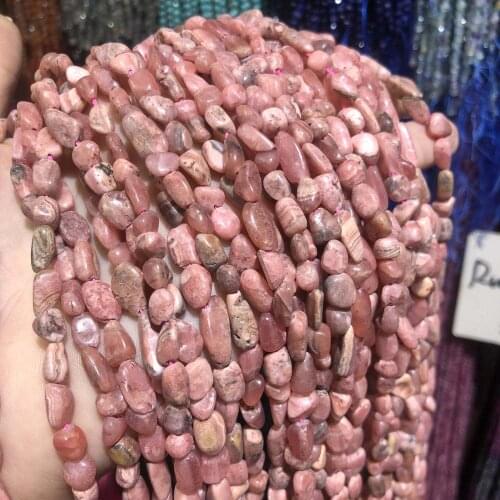 Natural Stone Bead Irregular Argentina Dialogite Loose Beads For Jewelry Making DIY Necklace Bracelet Earrings Anklet Accessory