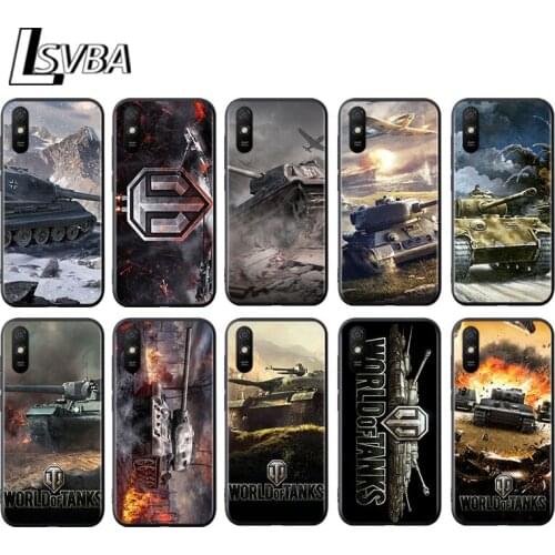 World of tanks for Xiaomi Redmi 10X Pro 5G 9A 9I 9T 9 GO K40 K30 K20 Ultra 8 7 6 5 4X Pro Soft Black Phone Case