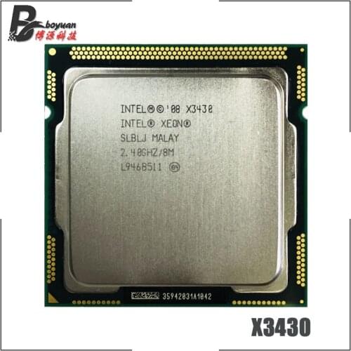 Intel Xeon X3430 2.4 GHz Quad-Core Quad-Thread 95W CPU Processor LGA 1156