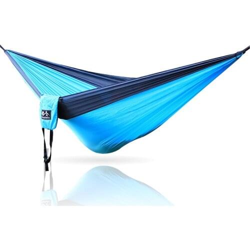Camping Hammock Double with 2 Tree Straps Lightweight Nylon Parachute Hammocks for Backpacking, Beach, Backyard, Patio, Hiking