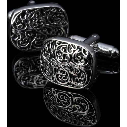 Hot!!! New high quality Vintage Wave Pattern Cuff Link Retro Exquisite Mens cufflinks round Sleeve Nail hot style Jewelry