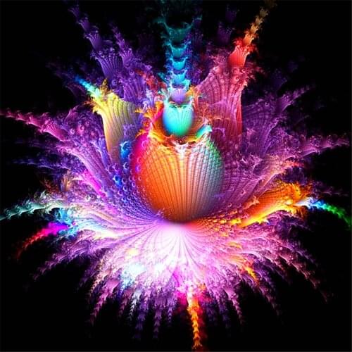 Religion Mandala Printed Water-Soluble Canvas 11CT Cross Stitch Full Kit Embroidery DMC Threads Handicraft Hobby Gift