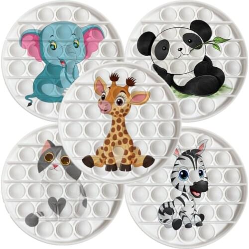 Adult Kids Fidget Push Bubble sensory Beast Toys Anti Stress Reliever Pack Autism Funny Desktop Game Antistress Beast Children T