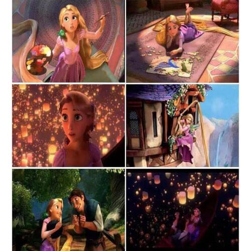Disney Rapunzel Princess Diamond Painting Cross Stitch Full Square/Round Diamond Mosaic Home Decoration Gift Handwork