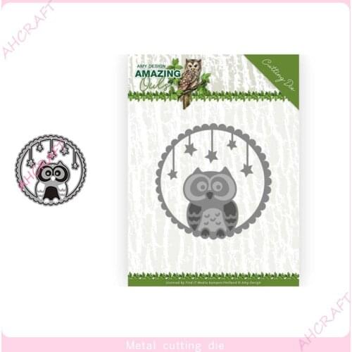 Owl Pendant Metal Cutting Dies for DIY Scrapbooking Photo Album Decorative Embossing PaperCard Crafts Die2020