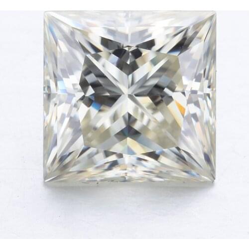 Square princess cut 10*10mm moissanites I/J clarity synthetic stones