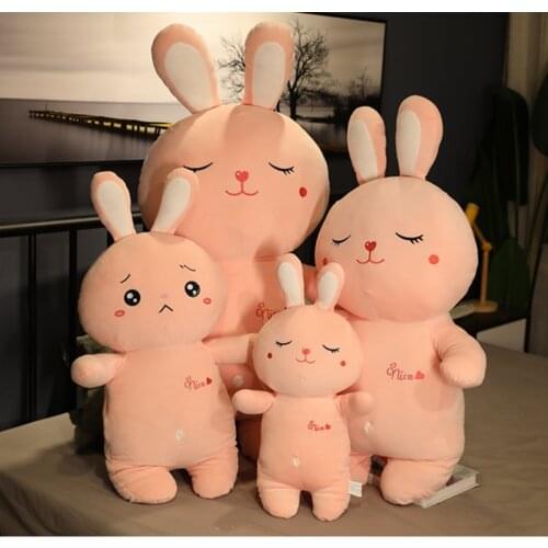 Lovely Rabbit Plush Toy Kawaii Pink Color Bunny Soft Animal Doll Girls Girlfriends Gift
