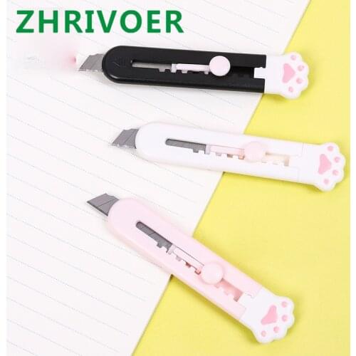 Mini cat claw art knife Take apart the knife Paper knife wallpaper knife hand knife Students use cute art knives