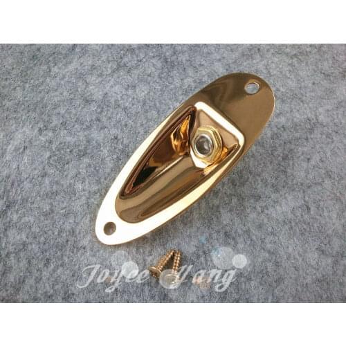 Niko Gold Electric Guitar Output Jack Socket Plate&2 Screws For FD ST/SQ Electric Guitar Free Shipping Wholesale