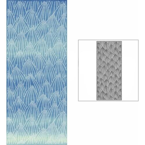 New Slim Spotted Flower Bud Background Plate Craft Embossing Mold 2021 Metal Cutting Dies for DIY Scrapbooking Album Card Making