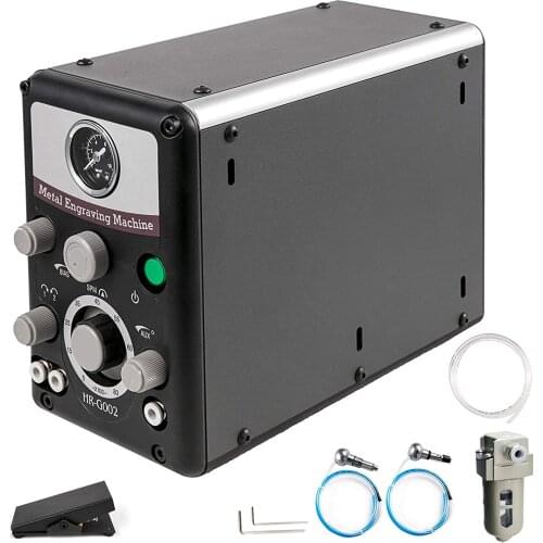 Pneumatic Jewelry Engraver Machine Hand Engraving Machines 400-8000 RPM Graver Handpiece Double-Head