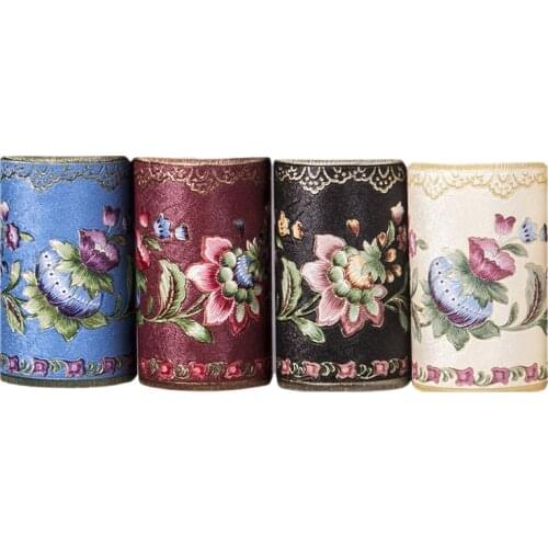PVC Self-Adhesive Wallpaper Borders Waistline 3D Flower Pattern Baseboard Living Room Bathroom Kitchen Tiles Stickers