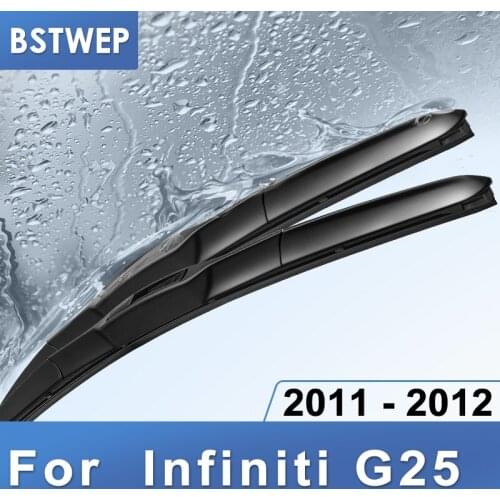 BSTWEP Hybrid Wiper Blades for Infiniti G25 Fit hook Arms