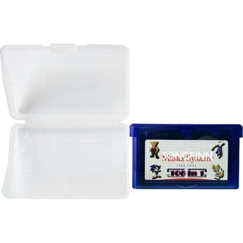 Super 106 in 1 for 32 Bit Game Console English Language Video Game Compilation Cartridge Card US/EU General Version