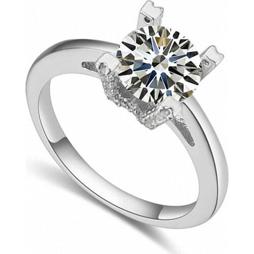 TRACYSWING Real Austrian Crystals Brand AAA Zirconia Micro Inlays Fashion Ring for women New Geometric Th-121148