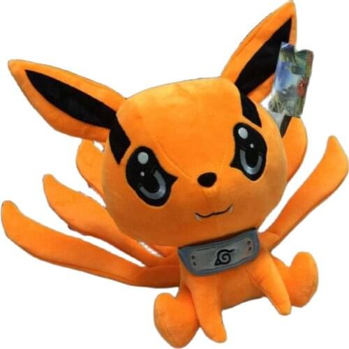 Japanese Anime 25-30cm Narutos Uzumaki Kyuubi Kurama Nine-tales Fox Demon Animal Girls Lover Luma Soft Doll Plush Christmas Gift