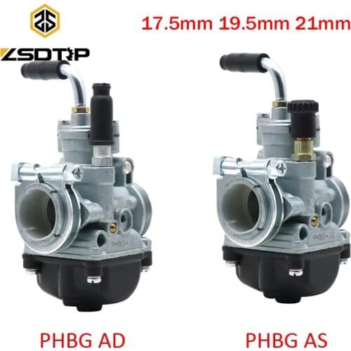 ZSDTRP For Dellorto PHBG 17.5mm AS/AD 19.5mm AS/AD Motorcycle Carburetor Carb 4 Stroke 50cc-80cc For Zuma Puch Scooter Moped