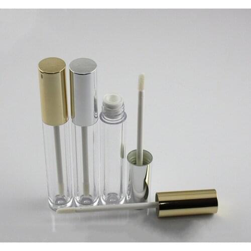 10/30/50pcs 6ml Lip Gloss Tubes Empty Lipstick Tube Lip Balm Clear Lipgloss Bottle Makeup Round Lip Gloss Container