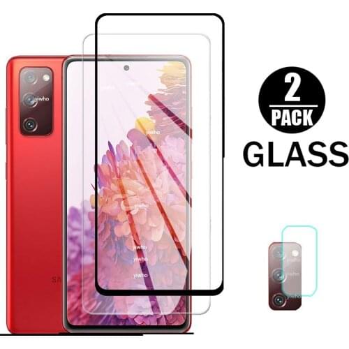 2pcs protective glass for samsung s20 fe screen protector tempered glas on galaxy s20 fan edition s 20 lite light s20lite s20fe