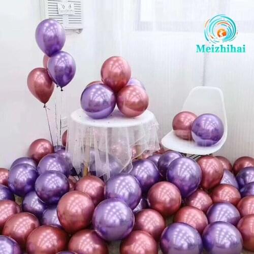 50pcs 60cm Metallic Latex Balloons Gold silver Chrome Ballon Wedding Decorations Globos Birthday Party Supplies