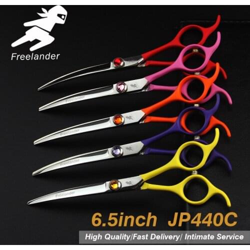 "6.5inch Pet Grooming Scissors Set Straight Cut Teeth Cut Fish Bone Scissors Japan 440c Stainless Steel Type Model Number Size"