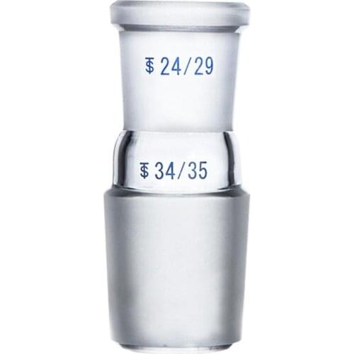 Glass Reducing Adapter From 34/35 Male To 24/29 Female,Chemical Lab Glassware