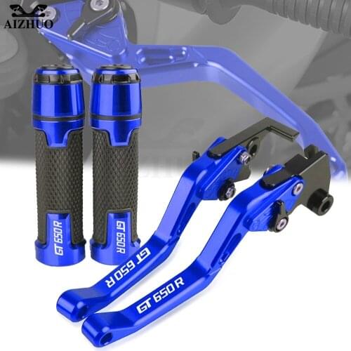 GT650R CNC Aluminum Brakes Clutch Levers Motorcycle Handlebar Grips FOR HYOSUNG GT650R 2006-2009 2007 2008 7/8'' 22MM Adjustable