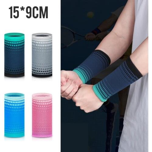 1pair Cotton Wristbands Sport Sweatband Hand Band Sweat Wrist Support Brace Wraps Guards Gym Volleyball Basketball