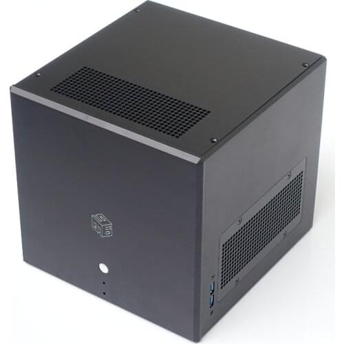 CUBE 2 black new design Install SFX power supply ITX air cooled Computer case / chassis / DIY BOX (239* 230*245mm)