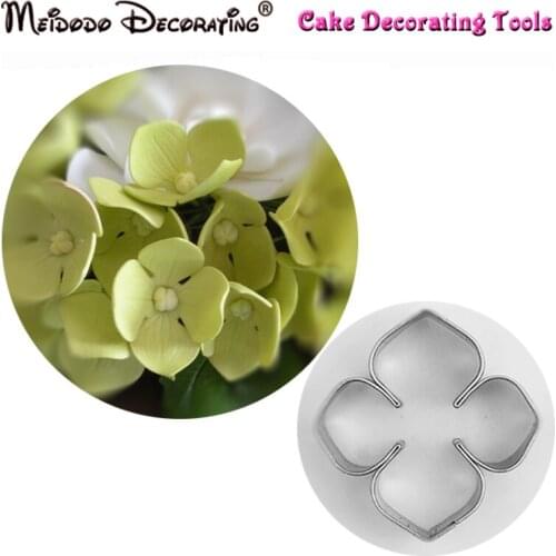 RoHydrangea Flower Cutter chocolate gumpaste mold Stainless Steel fondant Cutter cake decorating tools