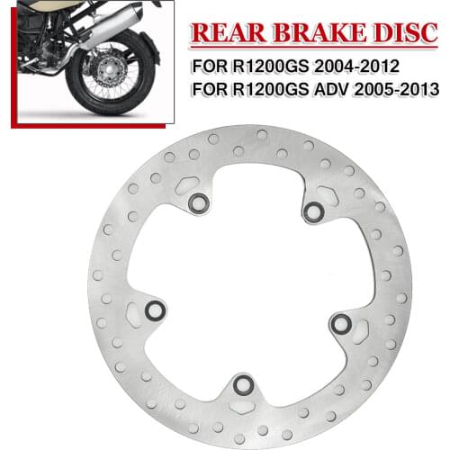 For BMW R 1200 GS R1200 GS R 1200GS ADV Adventure 2004 2005-2012 ABS Stainless Steel Floating Rear Brake Disc Rotor Brake Disks