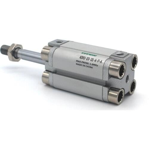 ADVU-20-5/10/15/20/25/30/35/40/45/50-P-A ADVU-20-5/10/15/20/25/30/35/40/45/50-A-P-A YIYUN brand Compact cylinder ADVU series