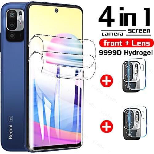 Anti-fingerprint Hydrogel Soft Film for Xiaomi Redmi Note 10 5G Screen Protector Note10 9 8 Pro Max 10S 9s 9t 10pro Camera Glass