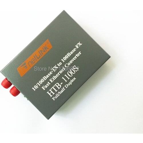 HTB-1100S Optical Media Converter 10/100Mbps RJ45 Single Mode Duplex Fiber FC port Converter 25KM