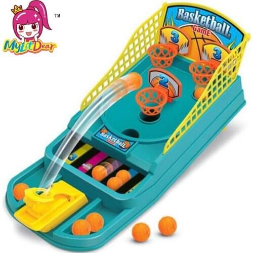 2017 Mini Basketball Game Table Play Toys Family Sport Home Toy Balls Basketball Shooting Machines Plastic Office Game Toys