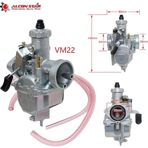 Alconstar Motorcycle Mikuni Carburetor 26mm VM22 Moto Carb For Honda XR100 CRF100 KLX110 KLX125 Dirt Pit Bike Quad ATV moto