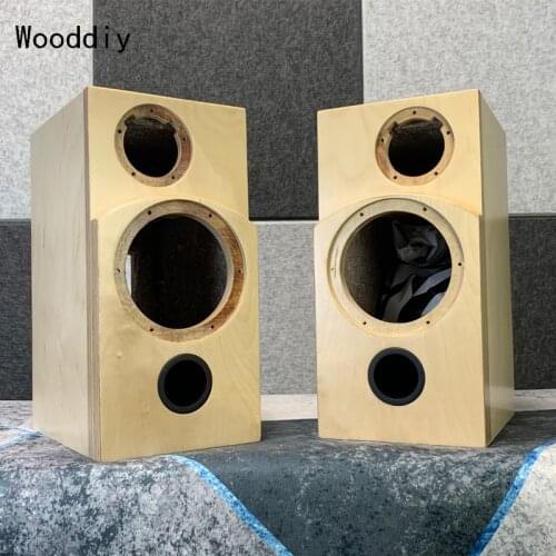 Wooddiy Customized 4/6.5 Inch Classic Baltic Plywood Hifi Diy Empty Speaker Cabinet Box Two-way Bookshelf Hifi Diy
