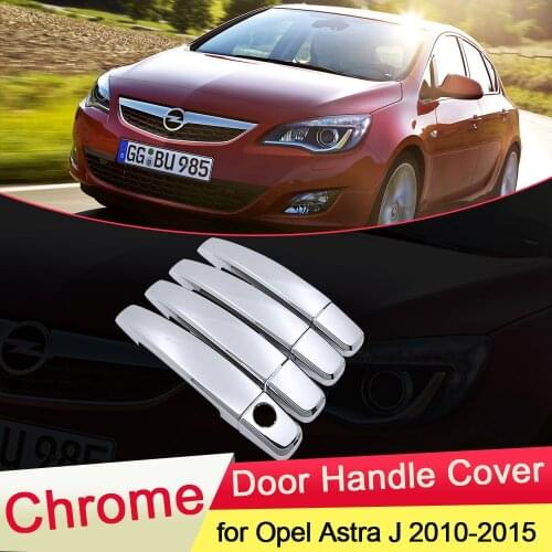 For Opel Astra J Vauxhall Holden GTC 2010 2011 2012 2013 2014 2015 Chrome Door Handle Cover Trim Car Set Car Styling Accessories