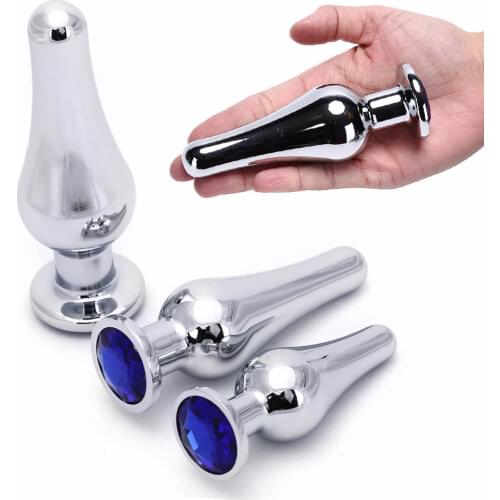 Metal Anal Plug Dildo Stainless Steel Butt Plug Prostate Massage Adult Sex Toy for Man Woman Gay Adult Game Erotic Size S/M/L