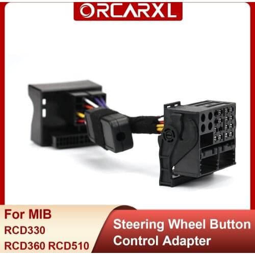Multifunction Steering Wheel Button Control Simulator Adapter for MIB Radio RCD330 RCD360 For VW Golf 5 6 Jetta MK5 Touran Caddy
