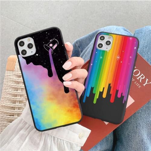 Fashion Rainbow Case For Xiaomi Redmi Note 10 8 6 9 Pro 7 8T s 5 9C Mi A3 9 SE 9T 10 10T 11 Lite Pro Poco F3 M3 X3 NFC TPU Cover