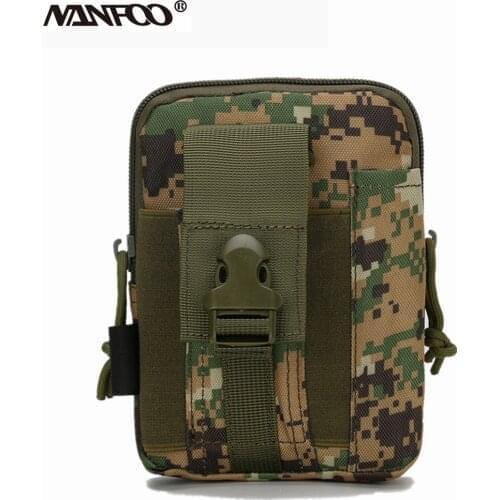 Outdoor Camouflage Tactical Military Hunting Molle Mens Waist Bag Fanny Pack Phone Pouch Durable EDC Molle Tool Bag FishingPack