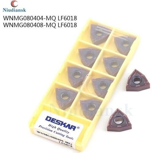 Stainless steel special WNMG080404 WNMG080408-MQ LF6018CNC lathe turning inserts internal turning tool carbide inserts 10PCS