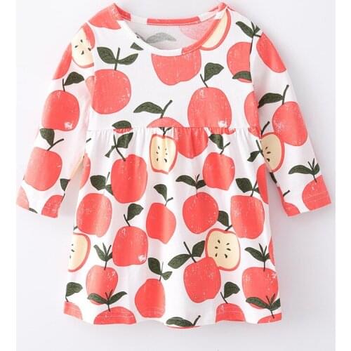 New Arrival Baby Girl Dress Childrens Clothing Cute Print Dress for Girl Clothes Kids Dresses for Girls Long Sleeve Dresses