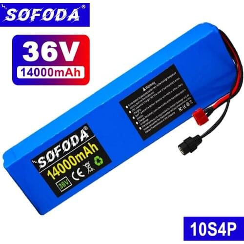 New 36V Battery 10S4P 14Ah 18650 Battery Pack Electric Bicycle 500W 42V 14000mAh Ebike Batttery with BMS