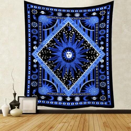 New Tapestry Art Wall Hanging Mandala Pattern Blanket Tapestry Multifunction Home Decoration Mat Picnic Blanket 95x73cm