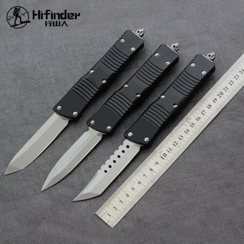 Hifinder version D2 blade aluminum handle outdoor trekking survival camping hunting outdoor kitchen tool key utility EDC knife